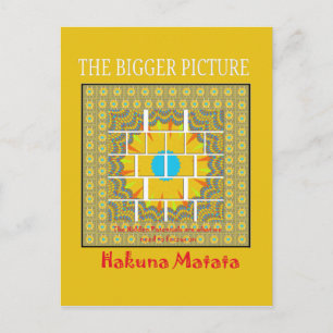 Prachtig goudgeel verbazingwekkend grafisch ontwer briefkaart