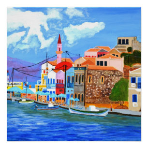 Prachtig Grieks Poster Perfect Poster