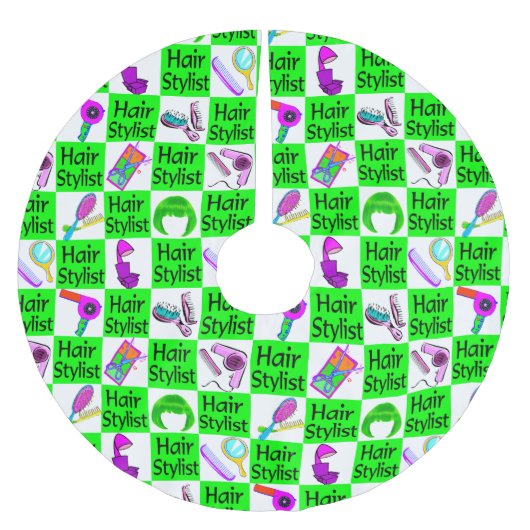 PRACHTIG GROEN HAAR STYLIST KERSTBOOM ROK (Voorkant)