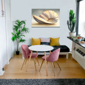 Prachtig groot kustkunstwerk canvas afdruk