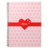 Prachtig hartpatroon notitieboek (Voorkant)