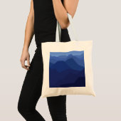 Prachtig heuvel uitzicht en zonsondergang tote bag (Voorkant (product))