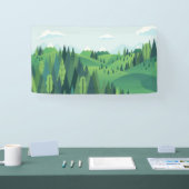 Prachtig heuvellandschap spandoek (Beurs)