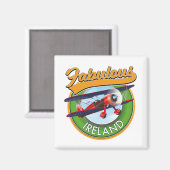 Prachtig Ierland reis patch. Magneet (Voorkant / Achterkant)
