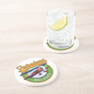 prachtig Ierland reis patch. Zandsteen Onderzetter