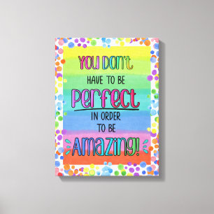 Prachtig Inspirerend regenboog Canvas Afdruk