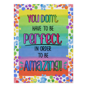 Prachtig Inspirerend regenboog Perfect Poster