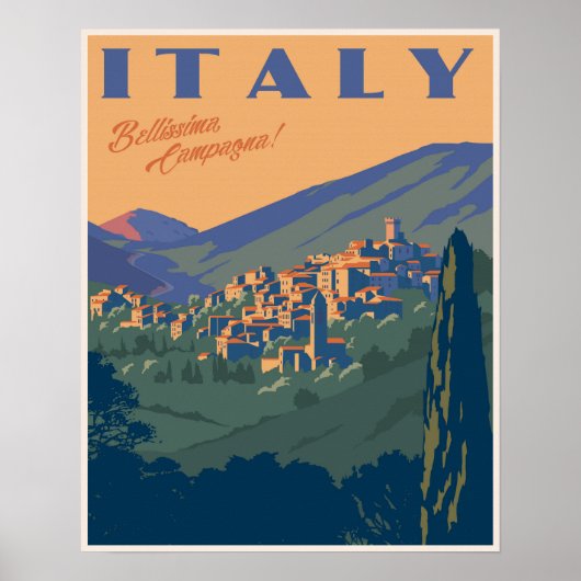 Prachtig Italiaans platteland Poster (Voorkant)