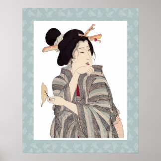 Prachtig Japans geisha Art Poster Design
