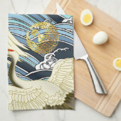 prachtig japans patroonontwerp theedoek (Quarter Fold)