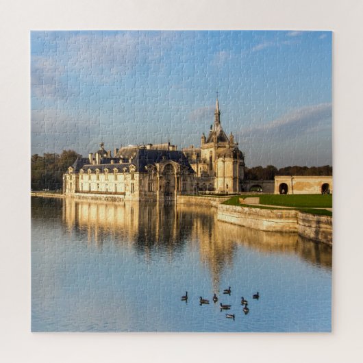 Prachtig kasteel puzzle Chateau de Chantilly Legpuzzel (Verticaal)