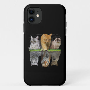 Prachtig kat reflectie cadeau ontwerp idee iPhone 11 hoesje