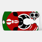 Prachtig Keniaans wandtapijt: Keniaanse Vlag Vlind Case-Mate iPhone Case (Achterkant (horizontaal))