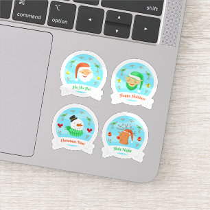 Prachtig kerst stickers collectie