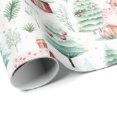 Prachtig kerstdorp cadeaupapier (Rol Hoek)