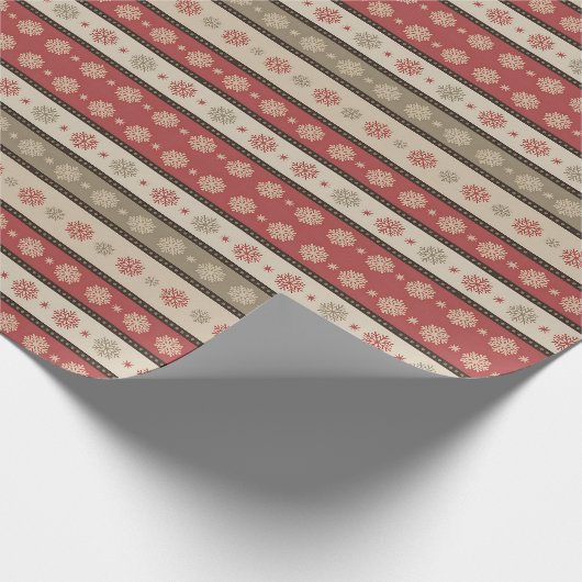 Prachtig kerstland cadeaupapier (Hoek)