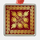 Prachtig kerstornament metalen ornament (Voorkant)