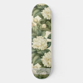 Prachtig klassiek bloemenpatroon skateboard
