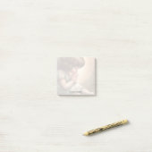 Prachtig klein meisje engel Radiant Light Halo Post-it® Notes (Op bureau)