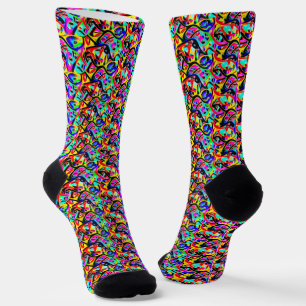 Prachtig kleurrijk Abstract meerkleurig patroon Sokken