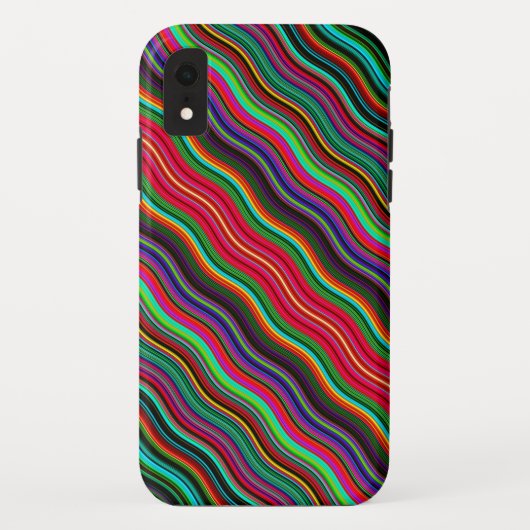 Prachtig kleurrijk avy Stripe Patroon Case-Mate iPhone Case (Achterkant)