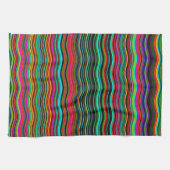 Prachtig kleurrijk avy Stripe Patroon Theedoek (Horizontaal)