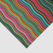 Prachtig kleurrijk avy Stripe Patroon Tissuepapier (Detail)