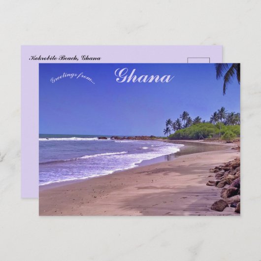 Prachtig Kokrobite Beach Ghana Briefkaart (Voorkant / Achterkant)