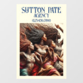 PRACHTIG Kunstmodel / Dansende Vrouw Raamsticker (Vel)