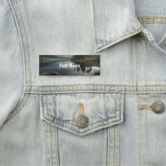 Prachtig Lake Canoe Water Naamplaatje (In situ)