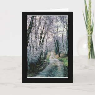 Prachtig landpad - de weg niet genomen kaart