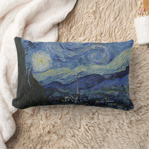 Prachtig landschap Blauwe Nacht Hemel Gouden Sterr Kussen