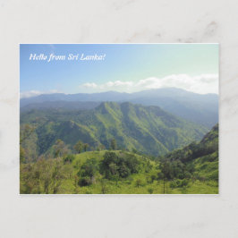Prachtig landschap in de bergen van Sri Lanka Briefkaart