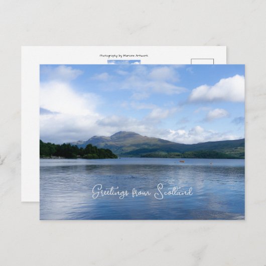 Prachtig landschap in Schotland - Loch Lemond Briefkaart (Voorkant / Achterkant)