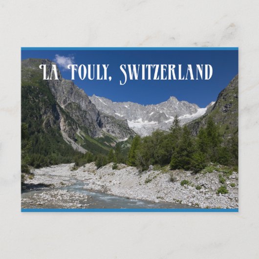 Prachtig landschap, La Fouly, Zwitserland Briefkaart (Voorkant)