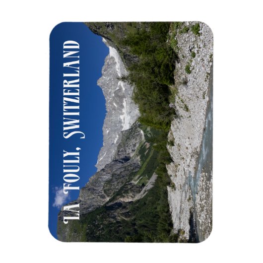 Prachtig landschap, La Fouly, Zwitserland Magneet (Verticaal)