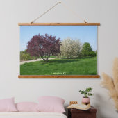 Prachtig landschap met bomen hangend wandkleed (Slaapkamer)