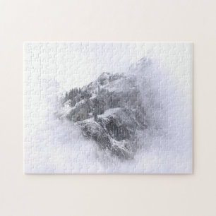 Prachtig landschap met Snowy-bergen Legpuzzel
