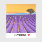 Prachtig lavendelveld in de Provence Sticker (Vel)