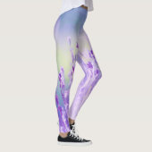 Prachtig lavenderveld of Paars weide Leggings (Rechts)