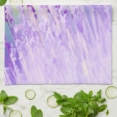 Prachtig lavenderveld of Paars weide Theedoek (Gevouwen)