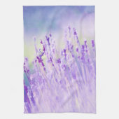 Prachtig lavenderveld of Paars weide Theedoek (Verticaal)