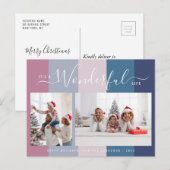 Prachtig leven kleurrijke foto kerstkaart briefkaart (Voorkant / Achterkant)