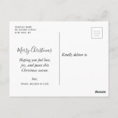 Prachtig leven kleurrijke foto kerstkaart briefkaart (Achterkant)