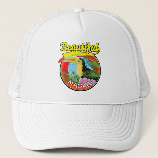 Prachtig Magaluf, toekan logo  Trucker Pet (Voorkant)