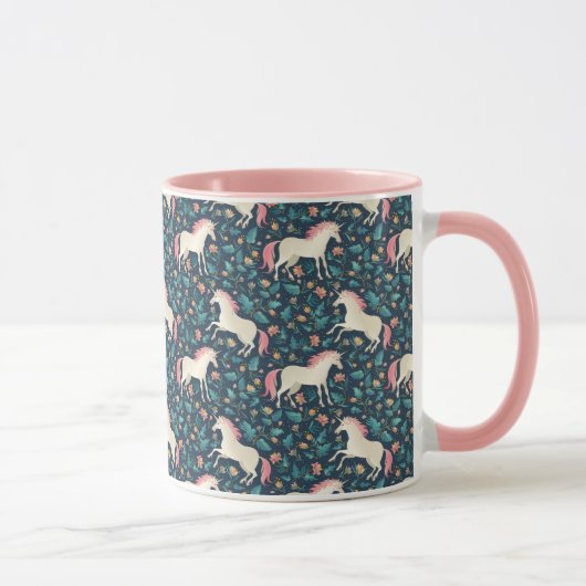 Prachtig Magical Unicorn Pattern Mok (Rechts)