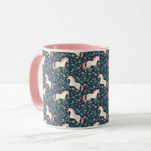 Prachtig Magical Unicorn Pattern Mok (Voorkant links)