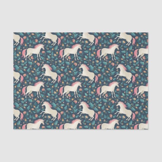 Prachtig Magical Unicorn Pattern Tissuepapier (Voorkant)