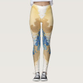 Prachtig marmeren ontwerp leggings (Voorkant)