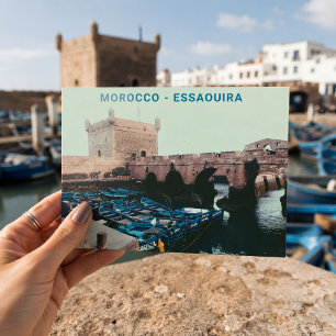 Prachtig Marokko Essaouira Souvenir Oude Stad Briefkaart